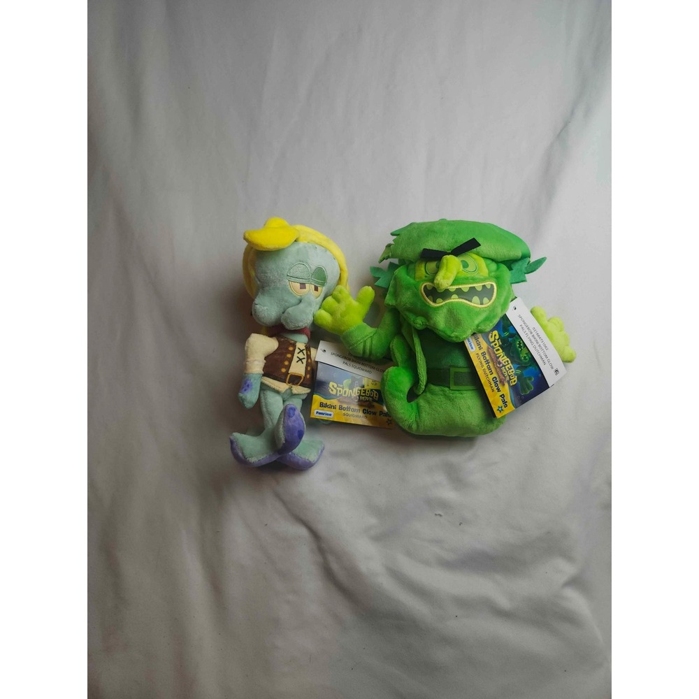 Funrise SpongeBob Movie Bikini Bottom Glow Pals Squidward Flying Dutchman Plush